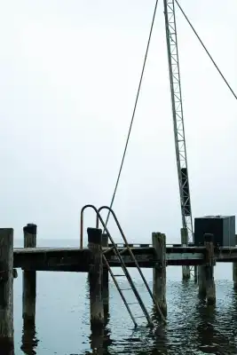 A foodbridge in the mist.